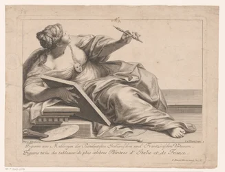Personificatie van de schilderkunst