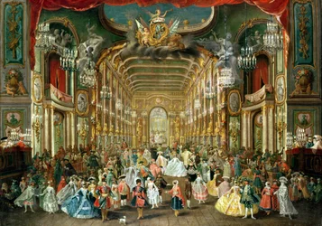 Gemaskerd Bal in het Hoftheater, Bonn, 1754