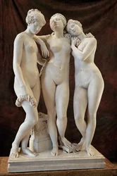 Les Trois Graces - de drie gratiën, Salon 1831 ...