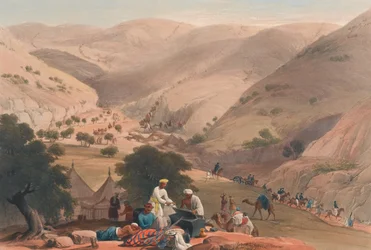 De derde afdaling van de Koojah Pas, ca. 1839
