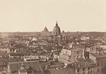 Gezicht op Rome,c. 1855 (foto)