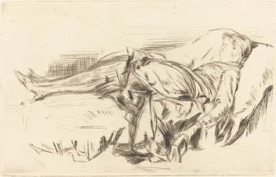 Een kind op een bank, nr. 2, ca. 1873-1875