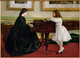 Aan de piano