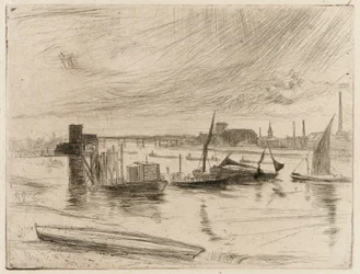 Battersea Dageraad Cadogan Pier, 1861