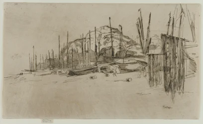 Vissersboten, Hastings, 1877