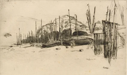 Vissersboten, Hastings, 1877