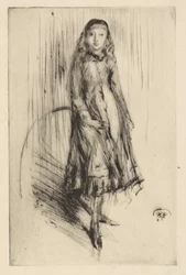 Florence Leyland, ca.1873 (drogenaald; inkt op papier)
