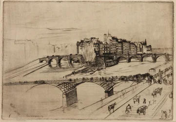 Île de la Cité, Parijs, 1859