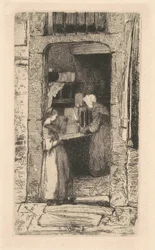 De mosterdverkoopster, 1858
