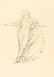 Kleine gedrapeerde figuur, leunend, 1893