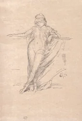 Kleine gedrapeerde figuur leunend, 1894