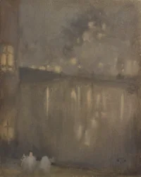 Nocturne: Grijs en Goud Kanaal, Holland, 1882