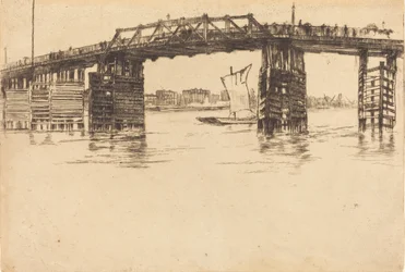 Oude Battersea-brug, 1879