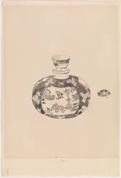 Ovormige gemberpot met klokvormige deksel, 1878