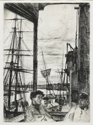 Rotherhithe uit "Zestien etsen van scènes aan de Theems en andere onderwerpen"