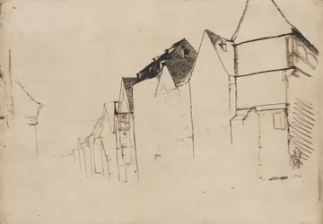Schets van huizen