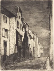 Straat in Saverne, 1858