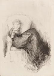 Studie - Maude zittend