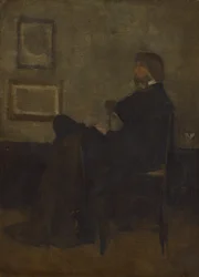 Studie voor Arrangement in grijs en zwart, nr. 2: Thomas Carlyle, 1872-73
