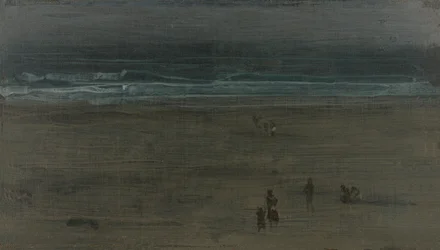 De zee en het zand, 1884