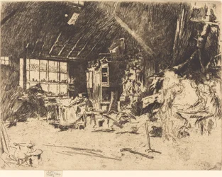De smederij, ca. 1880