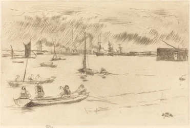 De Theems richting Erith, ca. 1877