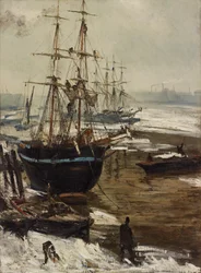 De Theems in het ijs, 1860