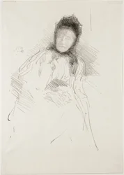 Onafgemaakte schets van Lady Haden, 1895