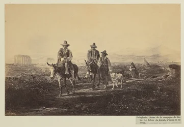 Poingdestre, scène uit de Romeinse Campagna. De terugkeer van het werk, naar het schilderij