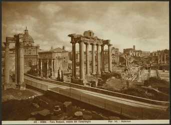 Het Forum Romanum, gezien vanaf de hoofdstad