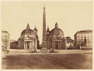 Gezicht op de Piazza del Popolo