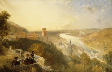 Heidelberg vanaf het terras