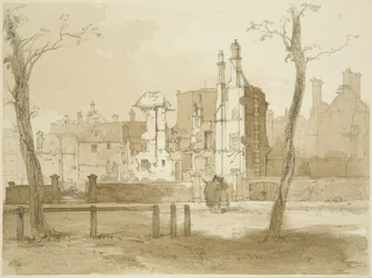 Westzijde van Queen Square, na de rellen