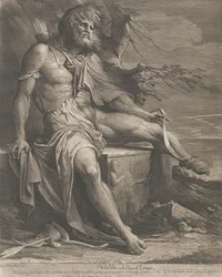 Philoctetes op het eiland Lemnos