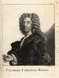 Portret van Charles Christian Reisen (1680-1725), Engelse edelsteen- en zegelgraveur