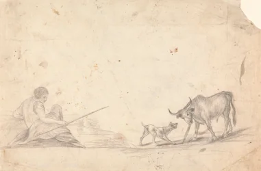 Herder, hond en koe