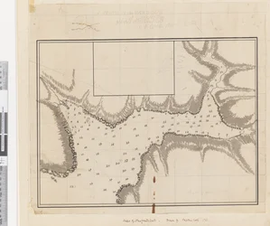 Een plan van de haven van Croque in Newfoundland
