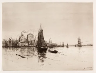 Havenscène, 1884
