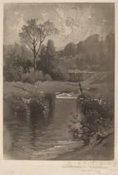 Een oude dam bij Montrose