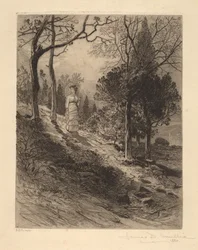 De weg naar de rivier