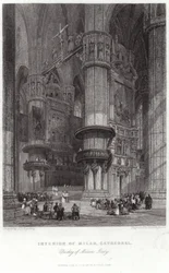 Interieur van de Kathedraal van Milaan