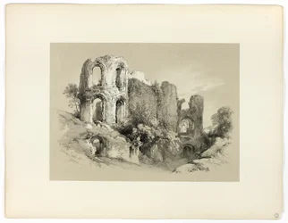 Romeinse baden in Trier, uit Picturesque Selections