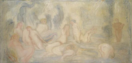 Badende meisjes (gebogen en golvende lijnen) 1911