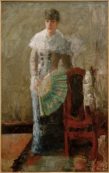 De dame met de waaier
