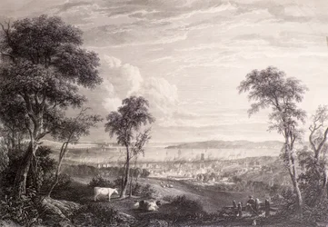 Uitzicht op Dundee vanaf Balgay Hill