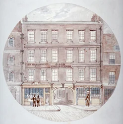 22 en 23 Farringdon Street, City of London, ca. 1855