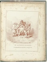 Barensnood van de Nationale Conventie, 1795 De Nationale Conventie in Barensnood van een Constitutie (titel op object) Hollandia Regenerata (serietitel)