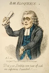 Bar Eloquence, gepubliceerd door Hannah Humphrey in 1795 (detail)