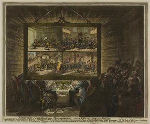 Tentoonstelling van een democratische transparantie, met zijn effect op patriottische gevoelens