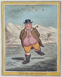 Fijn verfrissend weer, uitgegeven door Hannah Humphrey in 1808